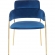 Napoli Dining Chair in Blue Velvet & Gold Metal (Set of 2)